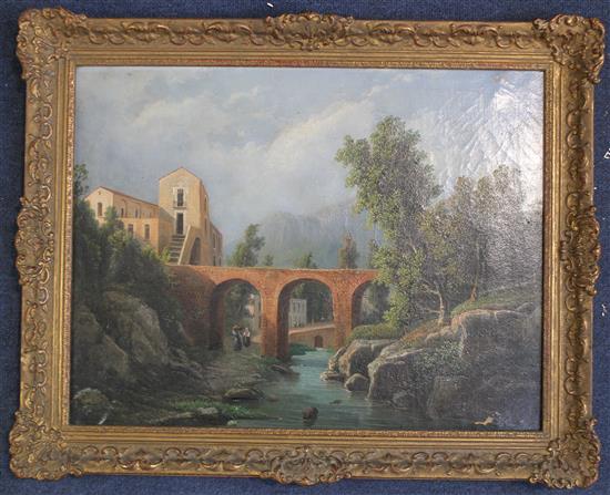 W S Esse (19th C.) Italian landscapes, 15.75 x 20.25in.